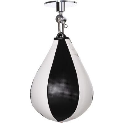 LIIYIELA Saco De Velocidad, Saco De Boxeo Para Adultos Con Rótula Giratoria De 360°, Bomba, Soporte Para Pared O Techo, Blanco Y Negro. LIIYIELA Saco De Velocidad, Saco De Boxeo Para Adultos Con Rótula Giratoria De 360°, Bomba, Soporte Para Pared O Techo, Blanco Y Negro.