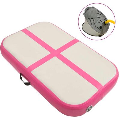 vidaXL Colchoneta de Gimnasia Inflable con Bomba PVC Rosa - Colchoneta de Gimnasia vidaXL Colchoneta de Gimnasia Inflable con Bomba PVC Rosa - Colchoneta de Gimnasia