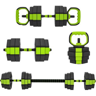 JHY DESIGN Mancuernas Ajustables De 25 Kg, 6 En 1, Barra, Soporte Para Flexiones, Gimnasio En Casa JHY DESIGN Mancuernas Ajustables De 25 Kg, 6 En 1, Barra, Soporte Para Flexiones, Gimnasio En Casa