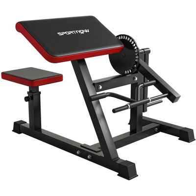 JHY DESIGN Máquina De Entrenamiento Con Pesas Para Bíceps Y Tríceps, Con Asiento Ajustable En 5 Niveles Para Extensión De Tríceps Y Tapicería De Piel Sintética Negra. JHY DESIGN Máquina De Entrenamiento Con Pesas Para Bíceps Y Tríceps, Con Asiento Ajustable En 5 Niveles Para Extensión De Tríceps Y Tapicería De Piel Sintética Negra.