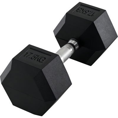 JHY DESIGN Mancuerna, Mancuerna De 17,5 Kg, Barra, Peso, Agarre Antideslizante, Negro Y Plateado JHY DESIGN Mancuerna, Mancuerna De 17,5 Kg, Barra, Peso, Agarre Antideslizante, Negro Y Plateado