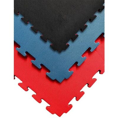 Alfombra puzzle EVA Rojo/Negro - Suelo para deportes de contacto Alfombra puzzle EVA Rojo/Negro - Suelo para deportes de contacto