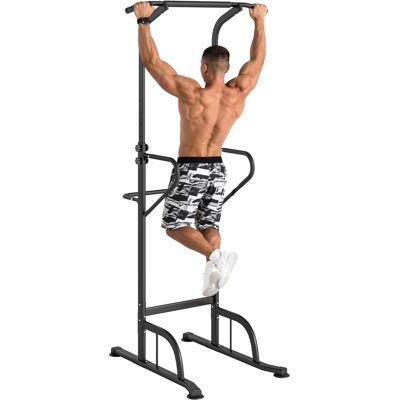 JHY DESIGN Barra De Dominadas Regulable En Altura, Estación De Fondos Robusta Para Gimnasio En Casa, Color Blanco. JHY DESIGN Barra De Dominadas Regulable En Altura, Estación De Fondos Robusta Para Gimnasio En Casa, Color Blanco.