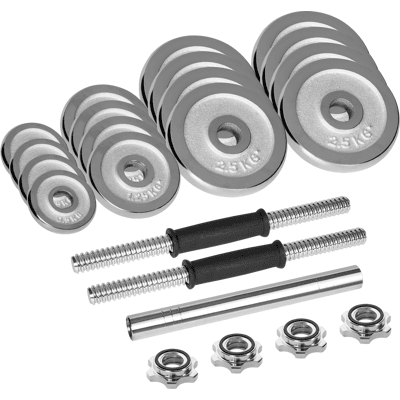 OEM Mancuernas Ajustables De Hierro Fundido Cromado Rebel Active En Estuche De Transporte Con Barra, Juego De 30 Kg Rba-2326-30 (5901890122139) OEM Mancuernas Ajustables De Hierro Fundido Cromado Rebel Active En Estuche De Transporte Con Barra, Juego De 30 Kg Rba-2326-30 (5901890122139)