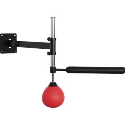 JHY DESIGN Soporte De Boxeo Con Pera De Velocidad Y Barra De Reflejos, Montado En La Pared, Regulable En Altura, Negro/rojo JHY DESIGN Soporte De Boxeo Con Pera De Velocidad Y Barra De Reflejos, Montado En La Pared, Regulable En Altura, Negro/rojo