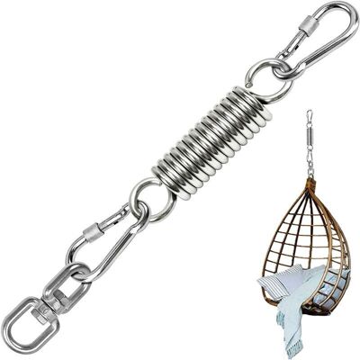 VUSZR Resorte De Suspensión, Resorte De Acero, Hamaca Con Resorte Giratorio, Con 2 Mosquetones Y Giro De 360°, Capacidad De Carga De Hasta 250 Kg Para Soporte Para Saco De Boxeo, Hamaca, Carivent De Yoga VUSZR Resorte De Suspensión, Resorte De Acero, Hamaca Con Resorte Giratorio, Con 2 Mosquetones Y Giro De 360°, Capacidad De Carga De Hasta 250 Kg Para Soporte Para Saco De Boxeo, Hamaca, Carivent De Yoga