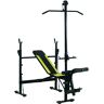 HOMCOM Banco de Pesas Ejercicio de Musculación 175x110x202cm Fitness Respaldo Regulable