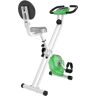 Homcom - Bicicleta Estática para Ejercicios Profesional de Forma x con 8 Niveles Resistencia Magnética Ritmo Cardíaco Asiento con Altura Ajustable