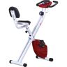 HOMCOM Bicicleta Estática para Ejercicios Profesional de Forma x con 8 Niveles Resistencia Magnética Ritmo Cardíaco Asiento con Altura Ajustable 43x97x109cm