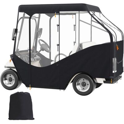 Mophorn - Caja Para Carrito De Golf, Caja De Conducción De Poliester 420d Con Ventanas Transparentes De 4 Lados, 4 Cubiertas Para Autos De Club De Pasajeros Se Adapta A La Mayoría De Los Carros De Marca Mophorn - Caja Para Carrito De Golf, Caja De Conducción De Poliester 420d Con Ventanas Transparentes De 4 Lados, 4 Cubiertas Para Autos De Club De Pasajeros Se Adapta A La Mayoría De Los Carros De Marca