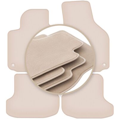 OEM Alfombrillas Premium Beige Para: Volkswagen Golf Vi Cabrio 2011-2016 OEM Alfombrillas Premium Beige Para: Volkswagen Golf Vi Cabrio 2011-2016