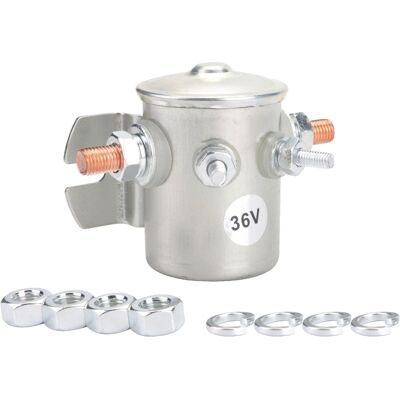 OEM Relé Solenoide 36 V - Serie 70 - Para Carritos Eléctricos De Golf - 85 A Continuo - Con Resistencia Y Diodo - 1 Unidad OEM Relé Solenoide 36 V - Serie 70 - Para Carritos Eléctricos De Golf - 85 A Continuo - Con Resistencia Y Diodo - 1 Unidad
