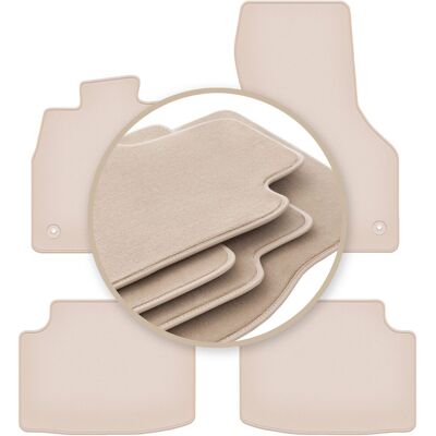 OEM Alfombrillas Premium Beige Para: Volkswagen Golf Sportsvan Monovolumen 2014- OEM Alfombrillas Premium Beige Para: Volkswagen Golf Sportsvan Monovolumen 2014-