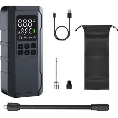 TREETALK Mini Pompa Ad Aria Per Auto, Portatile, Senza Fili, Con Funzione Di Ricarica, Pompa Per Pneumatici, Adatta Per Biciclette, Auto, Auto Elettriche, Motociclette, Piccoli Camion E Palline Da Golf. TREETALK Mini Pompa Ad Aria Per Auto, Portatile, Senza Fili, Con Funzione Di Ricarica, Pompa Per Pneumatici, Adatta Per Biciclette, Auto, Auto Elettriche, Motociclette, Piccoli Camion E Palline Da Golf.