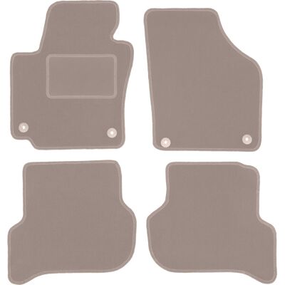 Volkswagen - Golf Plus - Beige - Terciopelo - Alfombrillas Volkswagen - Golf Plus - Beige - Terciopelo - Alfombrillas