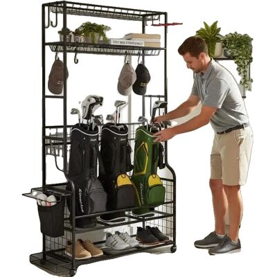 OEM Organizador De Equipo Deportivo, Almacenamiento De Bolsa De Golf, Soporte Para Palos, Fxcunpfnscqqc0 OEM Organizador De Equipo Deportivo, Almacenamiento De Bolsa De Golf, Soporte Para Palos, Fxcunpfnscqqc0