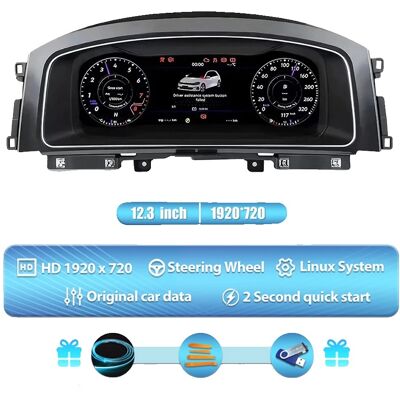 OEM Pantalla Para Salpicadero, Pantalla Ips Hd, Fácil Instalación, Para Golf 7 7.5 OEM Pantalla Para Salpicadero, Pantalla Ips Hd, Fácil Instalación, Para Golf 7 7.5