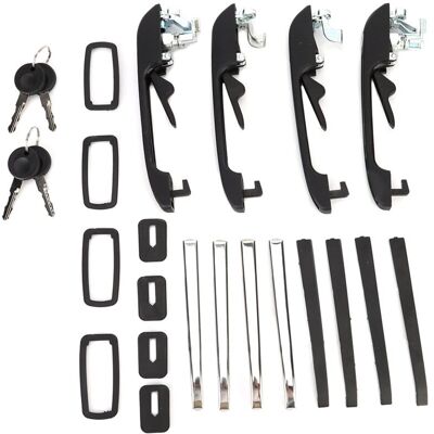 OEM Manillas Exteriores Delanteras Y Traseras Izquierda Y Derecha Con Llaves, 4 Unidades, Aptas Para Golf Mk1/mk2 - Crezuo OEM Manillas Exteriores Delanteras Y Traseras Izquierda Y Derecha Con Llaves, 4 Unidades, Aptas Para Golf Mk1/mk2 - Crezuo