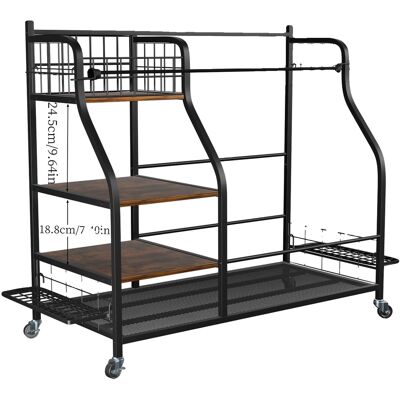 OEM Organizador De Bolsas De Golf, Construcción De Metal Resistente, Ruedas Móviles, Negro. OEM Organizador De Bolsas De Golf, Construcción De Metal Resistente, Ruedas Móviles, Negro.