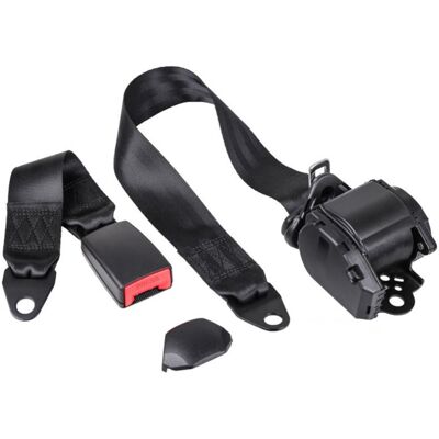 OEM Cinturón De Seguridad Telescópico Ajustable De 3 Puntos, De Cincha De Poliéster, Para Carrito De Golf/kart. OEM Cinturón De Seguridad Telescópico Ajustable De 3 Puntos, De Cincha De Poliéster, Para Carrito De Golf/kart.