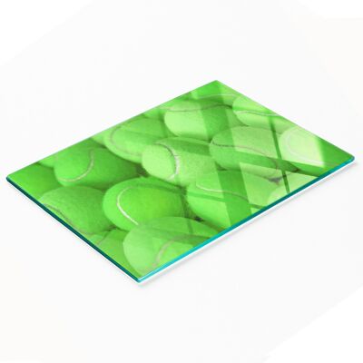OEM Tablero De Vidrio Decorativo Multifuncional Para Cocina Con Diseño De Pelotas De Tenis, 80x52 Cm. OEM Tablero De Vidrio Decorativo Multifuncional Para Cocina Con Diseño De Pelotas De Tenis, 80x52 Cm.