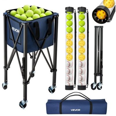 OEM Carro Plegable Para Pelotas De Tenis Con Ruedas, Cesta De Nailon Capacidad De 150 Pelotas Con Tubo Recogepelotas De Tenis Y Bolsillos Laterales, Carrito De Entrenamiento Para Béisbol Pickleball OEM Carro Plegable Para Pelotas De Tenis Con Ruedas, Cesta De Nailon Capacidad De 150 Pelotas Con Tubo Recogepelotas De Tenis Y Bolsillos Laterales, Carrito De Entrenamiento Para Béisbol Pickleball