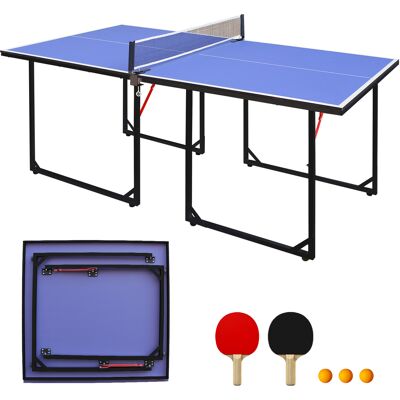 JHY DESIGN Mesa De Ping-pong Plegable Y Portátil De Tamaño Mediano (1,83 M), Con Red, 2 Palas Y 3 Pelotas, Ideal Para Jugar Tanto En Interiores Como En Exteriores. JHY DESIGN Mesa De Ping-pong Plegable Y Portátil De Tamaño Mediano (1,83 M), Con Red, 2 Palas Y 3 Pelotas, Ideal Para Jugar Tanto En Interiores Como En Exteriores.