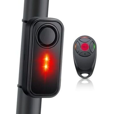 OEM Alarma Para Bicicleta De 113 Db Con Luz De Advertencia, Antirrobo Inalámbrica, Antivibración, Resistente Al Agua, Para Patinetes Eléctricos, Con Mando A Distancia. OEM Alarma Para Bicicleta De 113 Db Con Luz De Advertencia, Antirrobo Inalámbrica, Antivibración, Resistente Al Agua, Para Patinetes Eléctricos, Con Mando A Distancia.