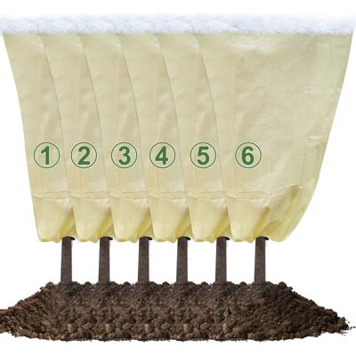 OEM Juego De 6 Fundas Protectoras Contra Las Heladas Para Plantas, 32 X 39 + 39 X 47 Cm, Cubierta De Invierno Para Arbustos Y Árboles Con Cordón Ajustable, Protección Contra Las Heladas, El Frío Y El Sol. OEM Juego De 6 Fundas Protectoras Contra Las Heladas Para Plantas, 32 X 39 + 39 X 47 Cm, Cubierta De Invierno Para Arbustos Y Árboles Con Cordón Ajustable, Protección Contra Las Heladas, El Frío Y El Sol.