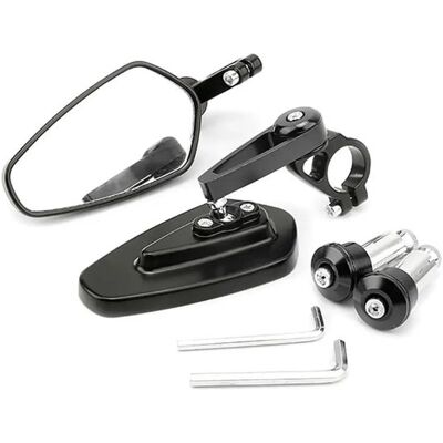 OEM Espejo Retrovisor, Espejo Para Bicicleta, Ciclomotor, Patinete Y Patinete Eléctrico, Plegable, Ajustable, Espejo Lateral, Negro OEM Espejo Retrovisor, Espejo Para Bicicleta, Ciclomotor, Patinete Y Patinete Eléctrico, Plegable, Ajustable, Espejo Lateral, Negro