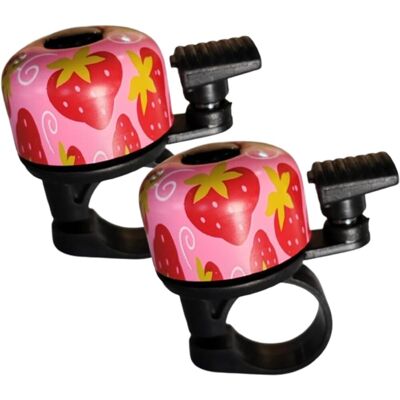 OEM Pack De 2 Timbres De Bicicleta Para Niños, Sonido Claro Universal, Estilo Retro Clásico Para Niños Y Adultos, Bicicleta De Carretera, Bicicleta De Montaña Y Patinete, Diseño De Fresa OEM Pack De 2 Timbres De Bicicleta Para Niños, Sonido Claro Universal, Estilo Retro Clásico Para Niños Y Adultos, Bicicleta De Carretera, Bicicleta De Montaña Y Patinete, Diseño De Fresa