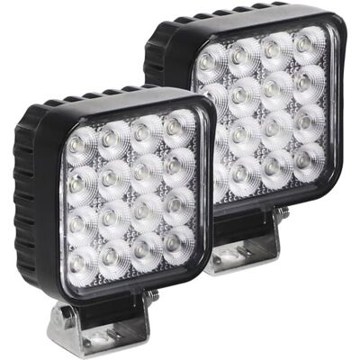 OEM 2 Luces De Trabajo Led (compatibles Con 12v-50v) Para Barcos Y Otros Vehículos, Color Negro. OEM 2 Luces De Trabajo Led (compatibles Con 12v-50v) Para Barcos Y Otros Vehículos, Color Negro.