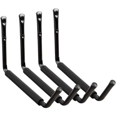 OEM Set Of 4 Garage Hook, Storage Hooks For Kayak, Surf, Ladder, Bike, Heavy Duty Wall Mount For Organizing Power Tools, Laddy, Bulk Items OEM Set Of 4 Garage Hook, Storage Hooks For Kayak, Surf, Ladder, Bike, Heavy Duty Wall Mount For Organizing Power Tools, Laddy, Bulk Items