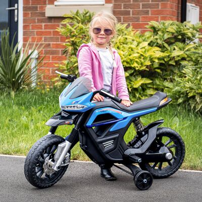 TORMATOR Moto Eléctrica Infantil Moto De Juguete Niños +3 Años Batería 6v Con Luces Y Música 105x52,3x62,3cm Azul TORMATOR Moto Eléctrica Infantil Moto De Juguete Niños +3 Años Batería 6v Con Luces Y Música 105x52,3x62,3cm Azul