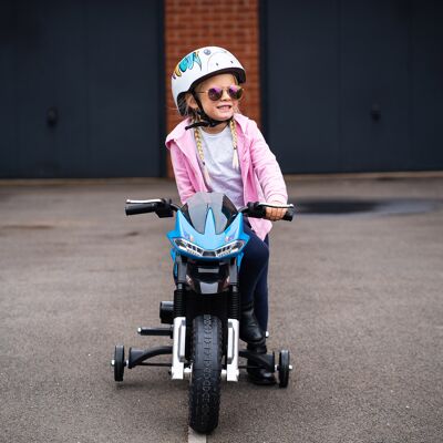 PZCC Moto Eléctrica Infantil Moto De Juguete Niños +3 Años Batería 6v Con Luces Y Música 105x52,3x62,3cm Azul PZCC Moto Eléctrica Infantil Moto De Juguete Niños +3 Años Batería 6v Con Luces Y Música 105x52,3x62,3cm Azul