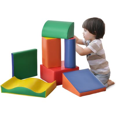 OEM Juego De 7 Bloques De Espuma Para Niños 1-3 Años Bloques Psicomotricidad Juguetes De Construcción 60x40x11 Cm Multicolor OEM Juego De 7 Bloques De Espuma Para Niños 1-3 Años Bloques Psicomotricidad Juguetes De Construcción 60x40x11 Cm Multicolor