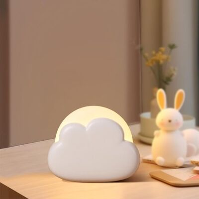 OEM Lámpara De Noche Portátil Con Forma De Nube: Lámpara De Mesita De Noche Recargable Para Bebés Y Niños Con 4 Niveles De Intensidad Regulables. OEM Lámpara De Noche Portátil Con Forma De Nube: Lámpara De Mesita De Noche Recargable Para Bebés Y Niños Con 4 Niveles De Intensidad Regulables.