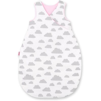 OEM Saco De Dormir De Algodón Para Niños De 3 A 12 Meses, Talla M, Tog 2.5, Aislante Para Todo El Año - Nubes Grises/rosas OEM Saco De Dormir De Algodón Para Niños De 3 A 12 Meses, Talla M, Tog 2.5, Aislante Para Todo El Año - Nubes Grises/rosas