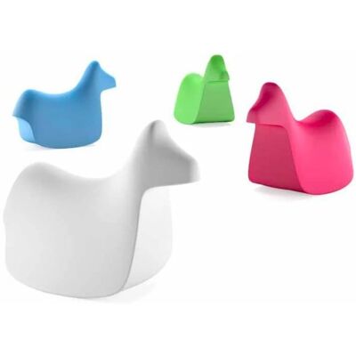 PLUST Mecedora Para Niños Juguete De Polietileno De Diseño Moderno Pony - Azul PLUST Mecedora Para Niños Juguete De Polietileno De Diseño Moderno Pony - Azul