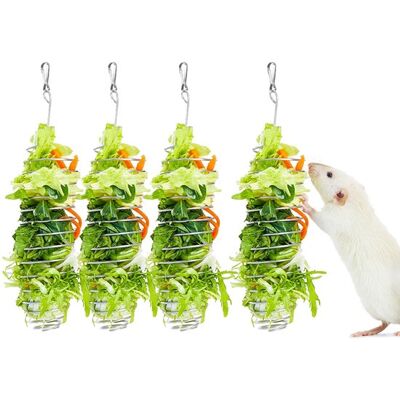 OEM Juego De 4 Juguetes Para Ratas Para Enriquecer Su Entorno, Juguete De Acero Inoxidable 304 Para Contener Frutas Y Verduras, Alimentación Lenta OEM Juego De 4 Juguetes Para Ratas Para Enriquecer Su Entorno, Juguete De Acero Inoxidable 304 Para Contener Frutas Y Verduras, Alimentación Lenta