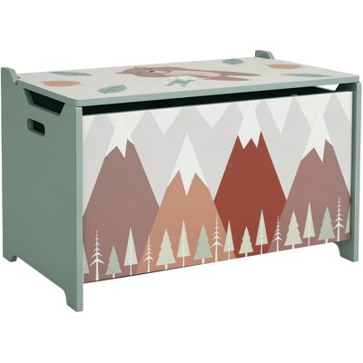 JHY DESIGN Cofre De Almacenamiento, Baúl De Juguetes, Tapa Con Bisagras, Diseño Atractivo, Verde JHY DESIGN Cofre De Almacenamiento, Baúl De Juguetes, Tapa Con Bisagras, Diseño Atractivo, Verde
