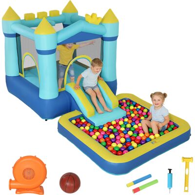 JHY DESIGN Castillo Hinchable Con Accesorios Para Niños De 3 A 8 Años. JHY DESIGN Castillo Hinchable Con Accesorios Para Niños De 3 A 8 Años.