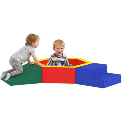 TREETALK Parque Infantil De Espuma Epe Para El Desarrollo De La Motricidad Infantil Con Piscina De Bolas, Módulo De Desarrollo De La Motricidad Para Niños Pequeños Con Cubierta De Pu, Multicolor. TREETALK Parque Infantil De Espuma Epe Para El Desarrollo De La Motricidad Infantil Con Piscina De Bolas, Módulo De Desarrollo De La Motricidad Para Niños Pequeños Con Cubierta De Pu, Multicolor.