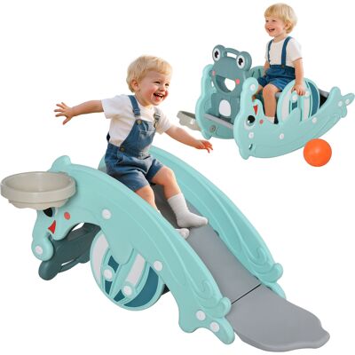 JHY DESIGN Caballito Balancín 3 En 1 Para Niños Con Tobogán Y Cesta. De 18 A 36 Meses. JHY DESIGN Caballito Balancín 3 En 1 Para Niños Con Tobogán Y Cesta. De 18 A 36 Meses.