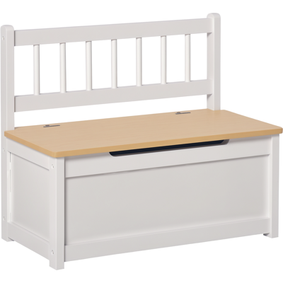 JHY DESIGN Banco De Almacenamiento De Juguetes, 40 Kg, Blanco, 60x30x50 Cm JHY DESIGN Banco De Almacenamiento De Juguetes, 40 Kg, Blanco, 60x30x50 Cm