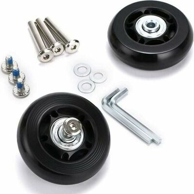 OEM Ruedas De Repuesto De 60 Mm Para Maletas – Juego De 2 Ruedas De Goma Y Metal – Compatibles Con Equipaje Y Muebles – Fácil Reparación OEM Ruedas De Repuesto De 60 Mm Para Maletas – Juego De 2 Ruedas De Goma Y Metal – Compatibles Con Equipaje Y Muebles – Fácil Reparación