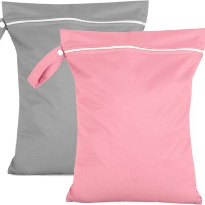 OEM Bolsas De Viaje Impermeables Y Plegables Para La Ropa Sucia,de 40 X 30 Cm (juego De 2),equipaje Y Ropa Infantil (gris + Rosa) OEM Bolsas De Viaje Impermeables Y Plegables Para La Ropa Sucia,de 40 X 30 Cm (juego De 2),equipaje Y Ropa Infantil (gris + Rosa)