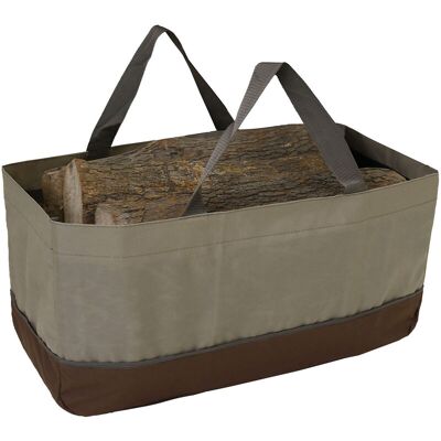 PENY Bolsa Grande Para Leña, De Lona Encerada, De Gran Capacidad PENY Bolsa Grande Para Leña, De Lona Encerada, De Gran Capacidad