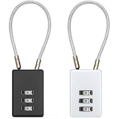 OEM Candado De Combinación Para Equipaje, 2 Piezas – 3 Dígitos, Para Maleta (negro, Gris) OEM Candado De Combinación Para Equipaje, 2 Piezas – 3 Dígitos, Para Maleta (negro, Gris)