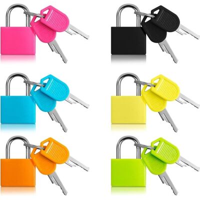 OEM Juego De 6 Candados Para Maletas Con Llaves En 6 Colores: Ideales Para Equipaje De Viaje, Equipaje De Mano Y Agendas OEM Juego De 6 Candados Para Maletas Con Llaves En 6 Colores: Ideales Para Equipaje De Viaje, Equipaje De Mano Y Agendas